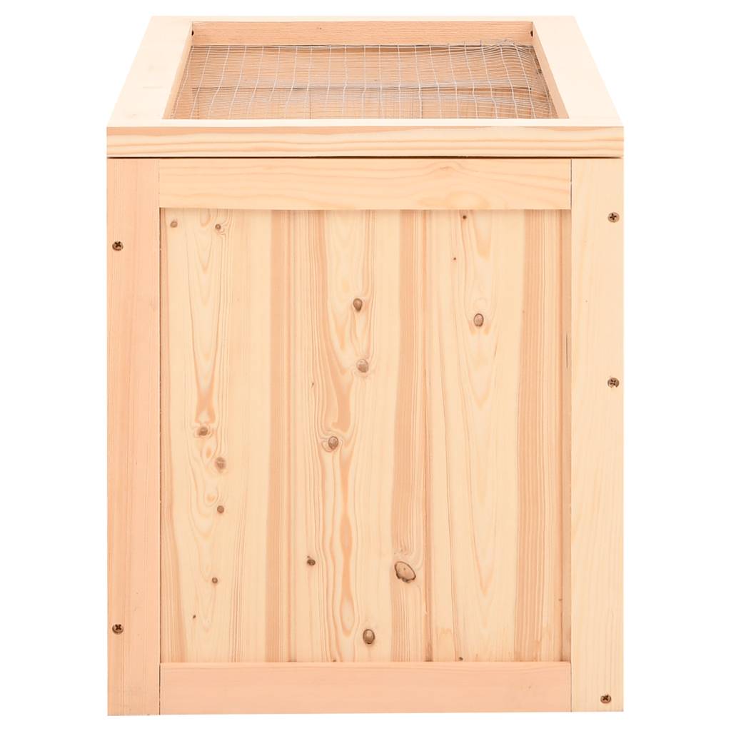 vidaXL Hamster Cage 60x35.5x42 cm Solid Wood Fir 5