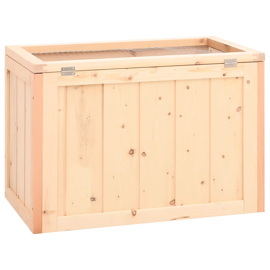 vidaXL Hamster Cage 60x35.5x42 cm Solid Wood Fir 6