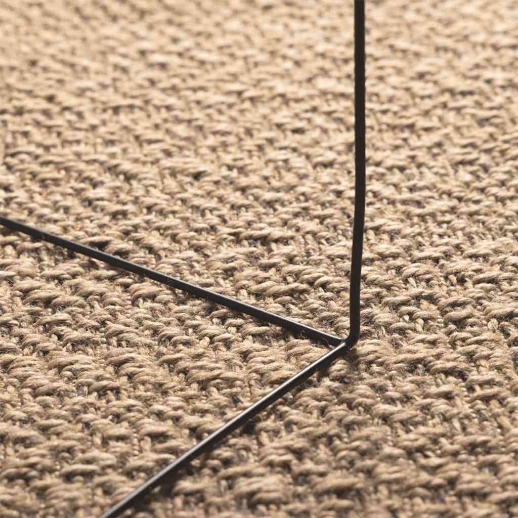 vidaXL Rug ZIZUR 120x170 cm Jute Look Indoor and Outdoor 4