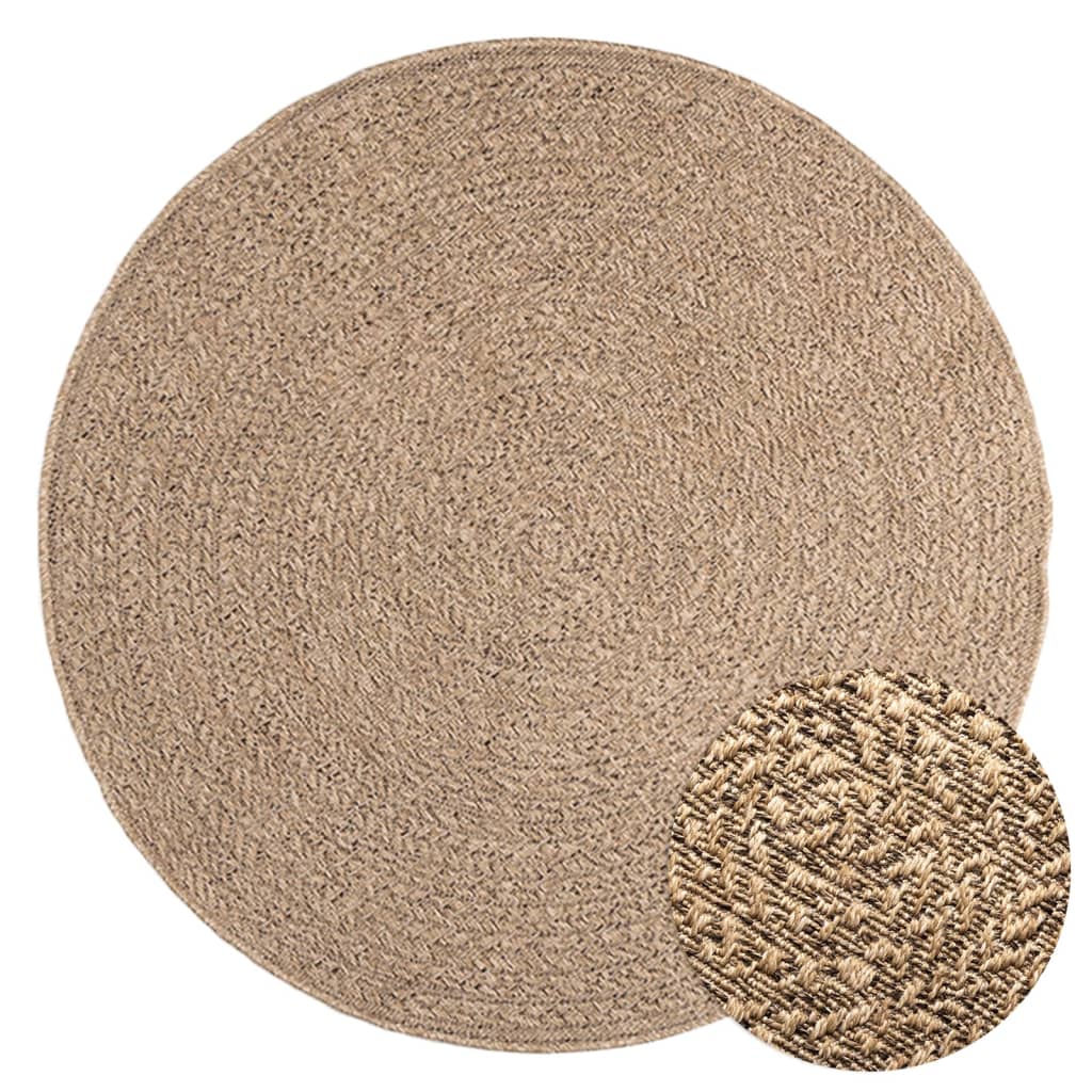 vidaXL Rug ZIZUR 120 cm Jute Look Indoor and Outdoor 2