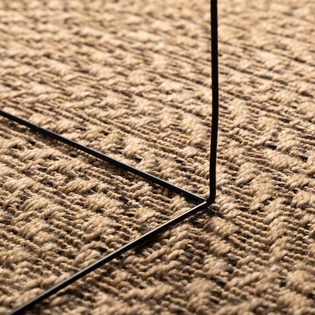 vidaXL Rug ZIZUR 120 cm Jute Look Indoor and Outdoor 4