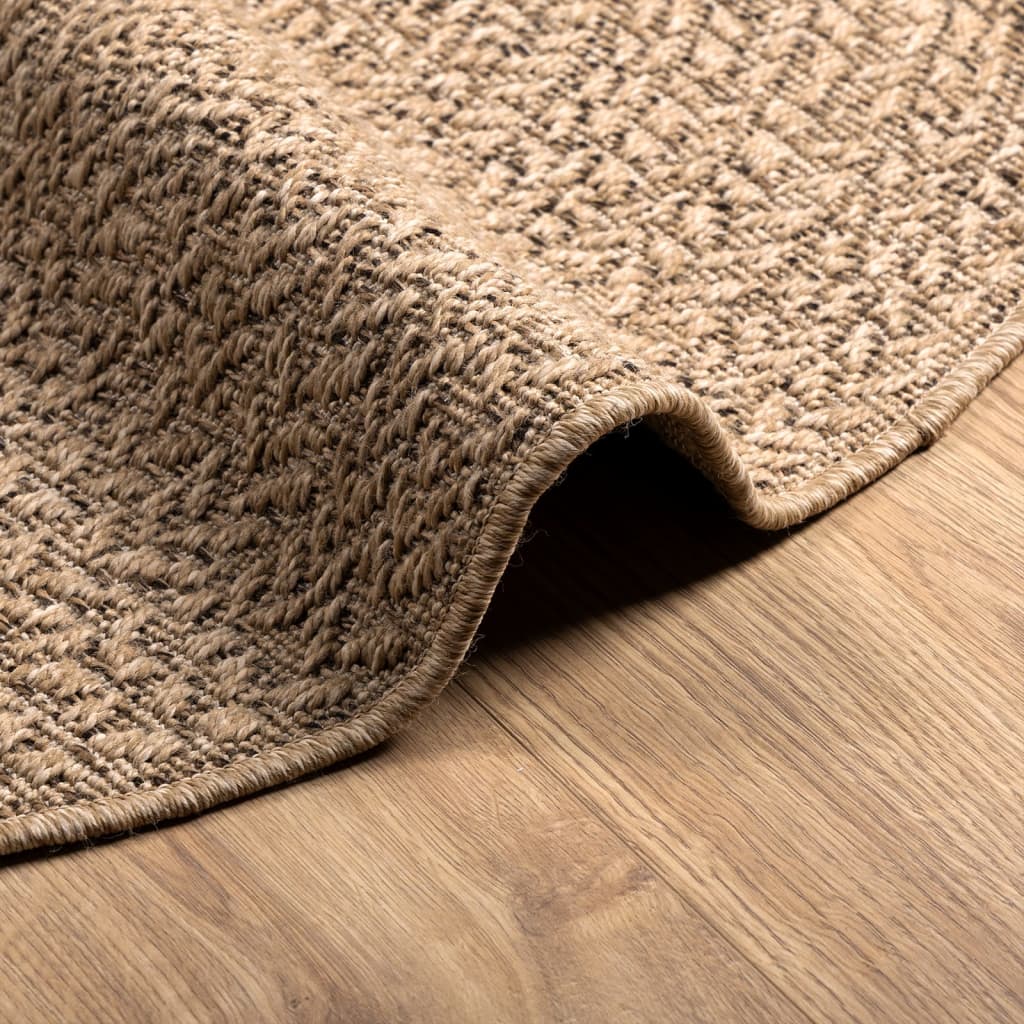 vidaXL Rug ZIZUR 120 cm Jute Look Indoor and Outdoor 6