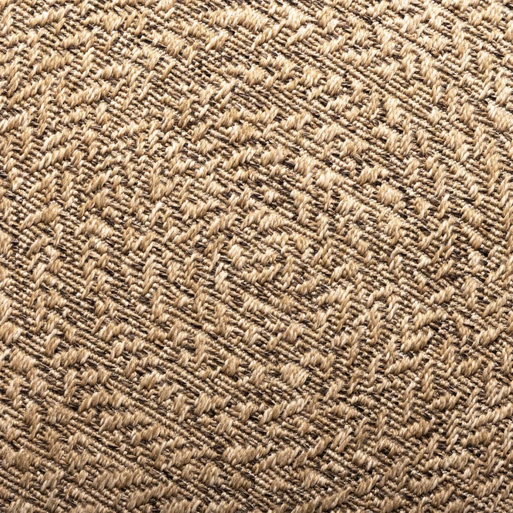 vidaXL Rug ZIZUR 140x200 cm Jute Look Indoor and Outdoor 5