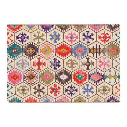 Rug Washable Multicolour Blue and White 160 x 230 cm
