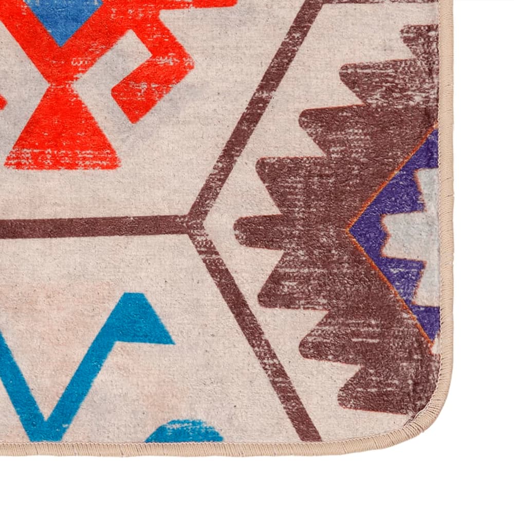 Rug Washable Multicolour Blue and White 160 x 230 cm