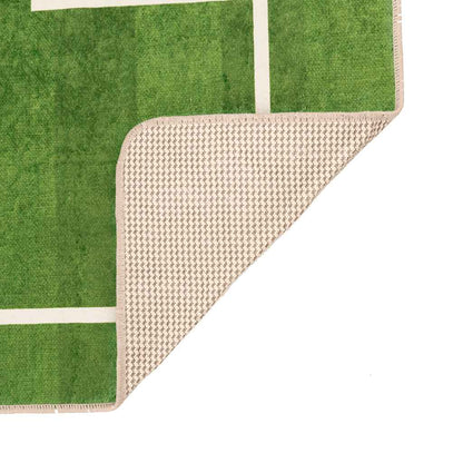 vidaXL Kids' Rug Green 160x230 cm Football Field Washable 4