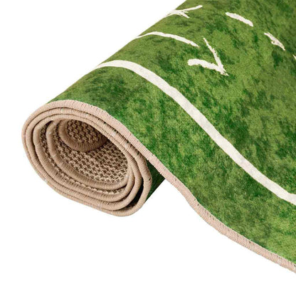 vidaXL Kids' Rug Green 160x230 cm Football Field Washable 5