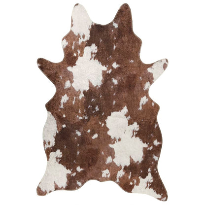 vidaXL Rug Brown and White 120x170 cm Cow Pattern Washable 2