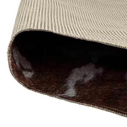 vidaXL Rug Brown and White 120x170 cm Cow Pattern Washable 3