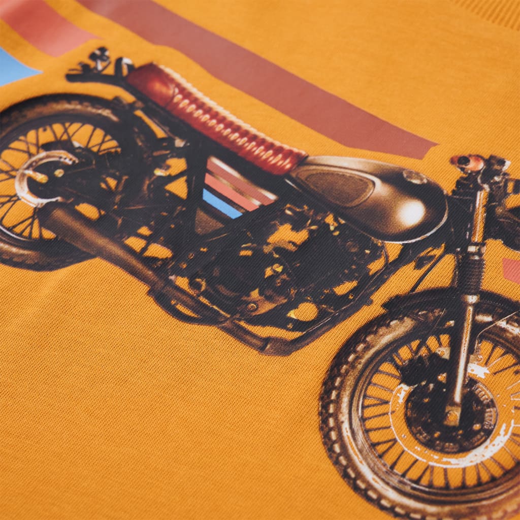 Kids' T-shirt with Long Sleeves 92 Ochre