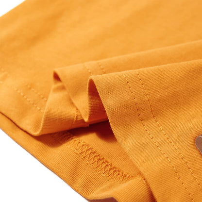 Kids' T-shirt with Long Sleeves 92 Ochre