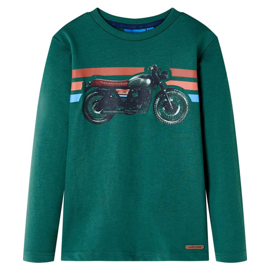 Kids' T-shirt with Long Sleeves 92 Green
