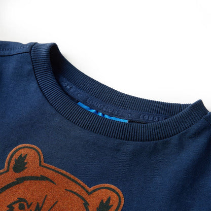 Kids' T-shirt with Long Sleeves 92 Navy blue 116 (5-6y)