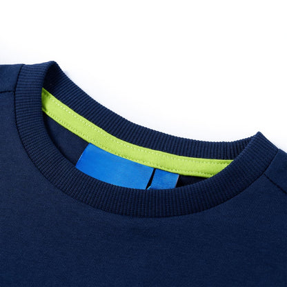 Kids' T-shirt with Long Sleeves 92 Navy 104 (3-4y)