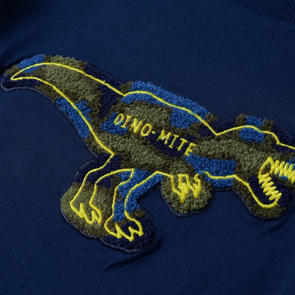 Kids' T-shirt with Long Sleeves 92 Navy 104 (3-4y)