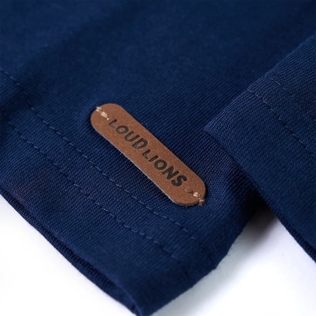 Kids' T-shirt with Long Sleeves 92 Navy 104 (3-4y)