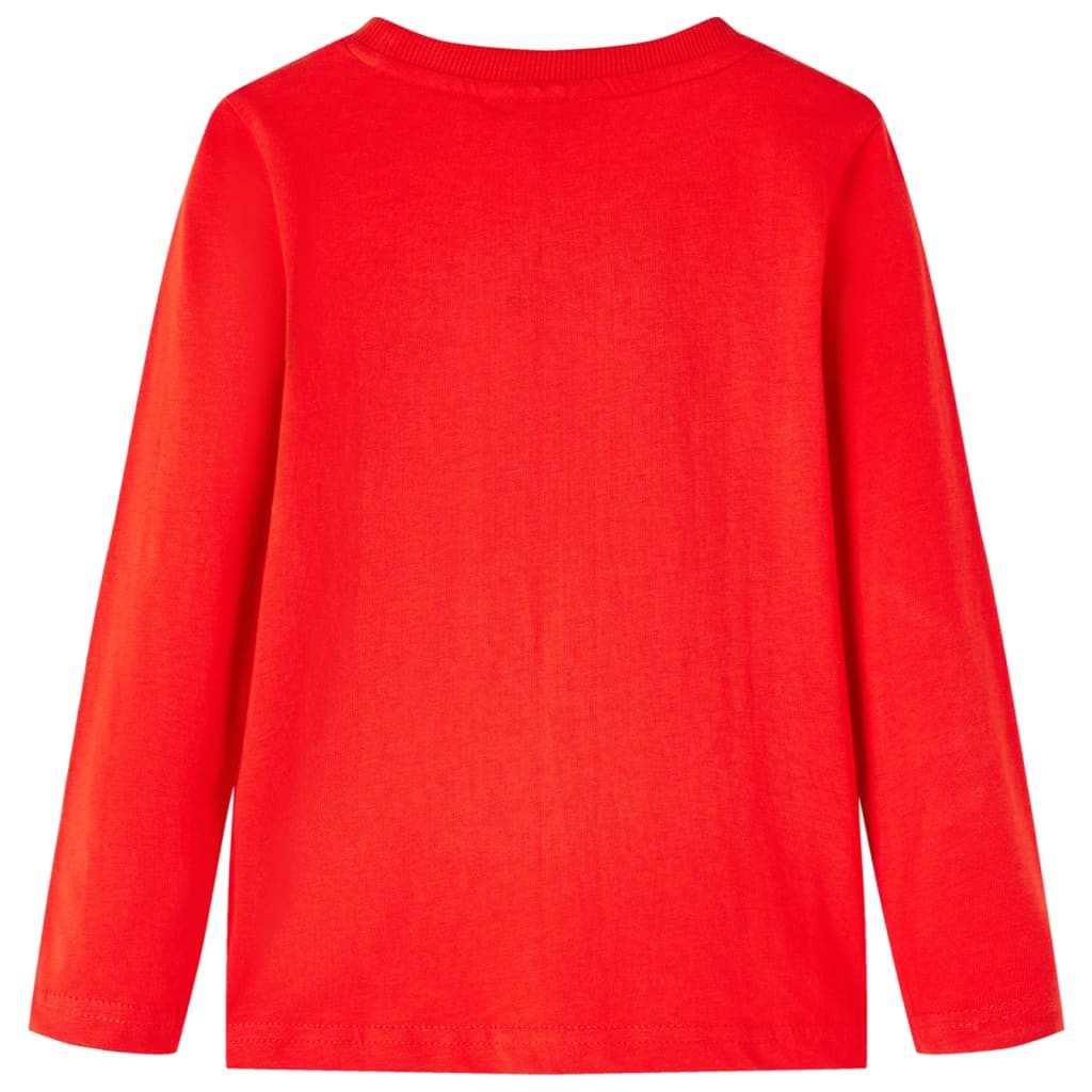 Kids' T-shirt with Long Sleeves 92 Red