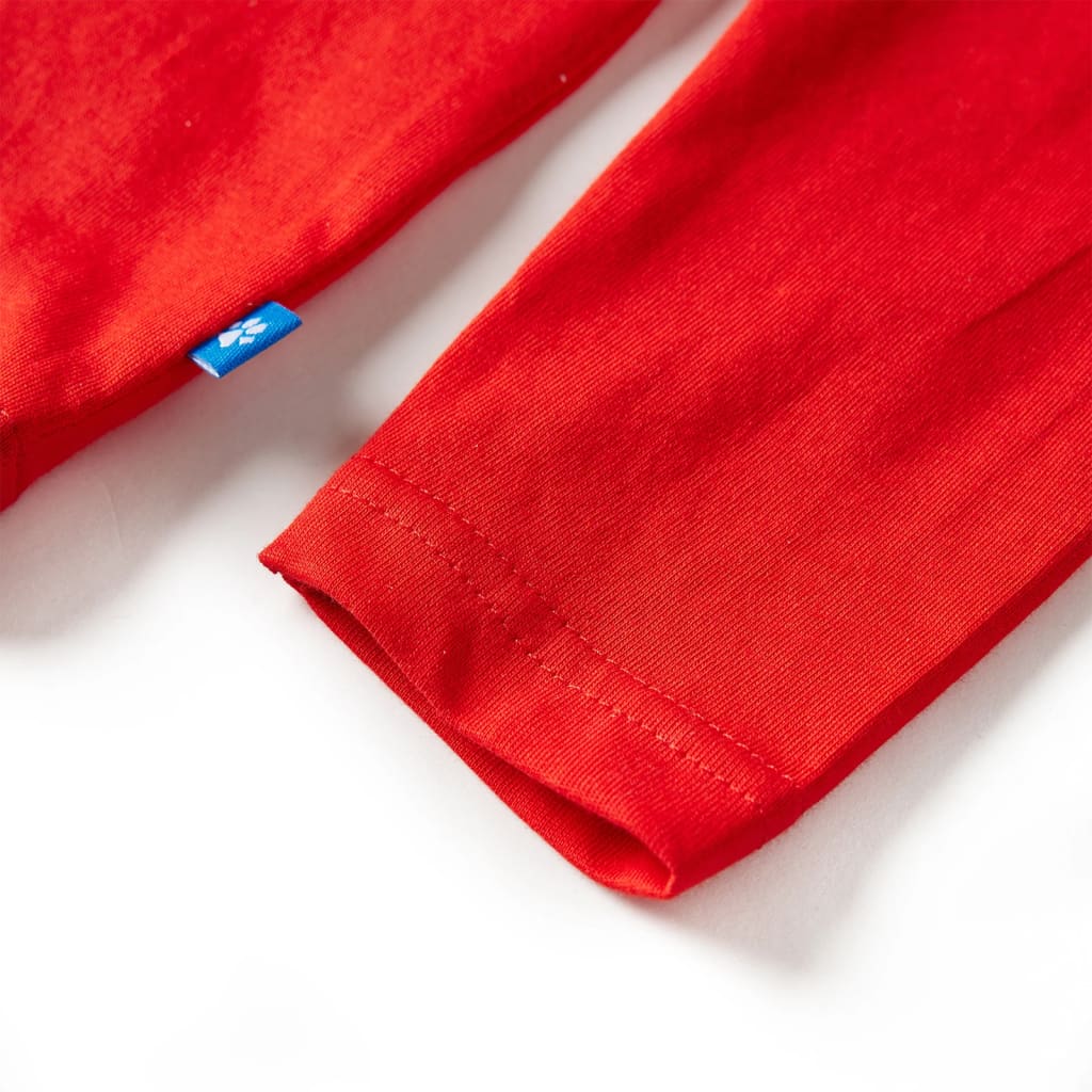 Kids' T-shirt with Long Sleeves 92 Red