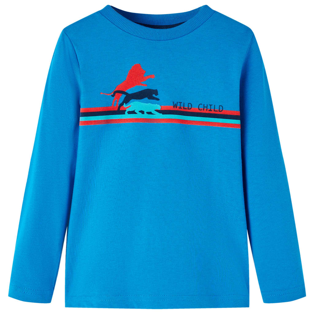 Kids' T-shirt with Long Sleeves 92 Blue