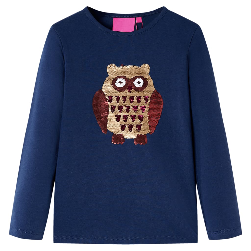Kids' T-shirt with Long Sleeves 92 Navy 92 (1.5-2y)