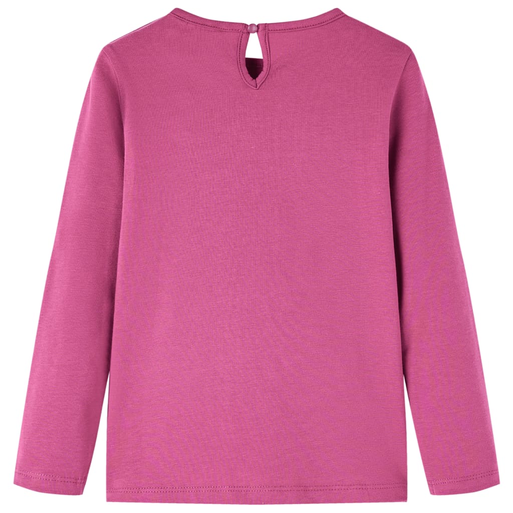 Kids' T-shirt with Long Sleeves 92 Raspberry