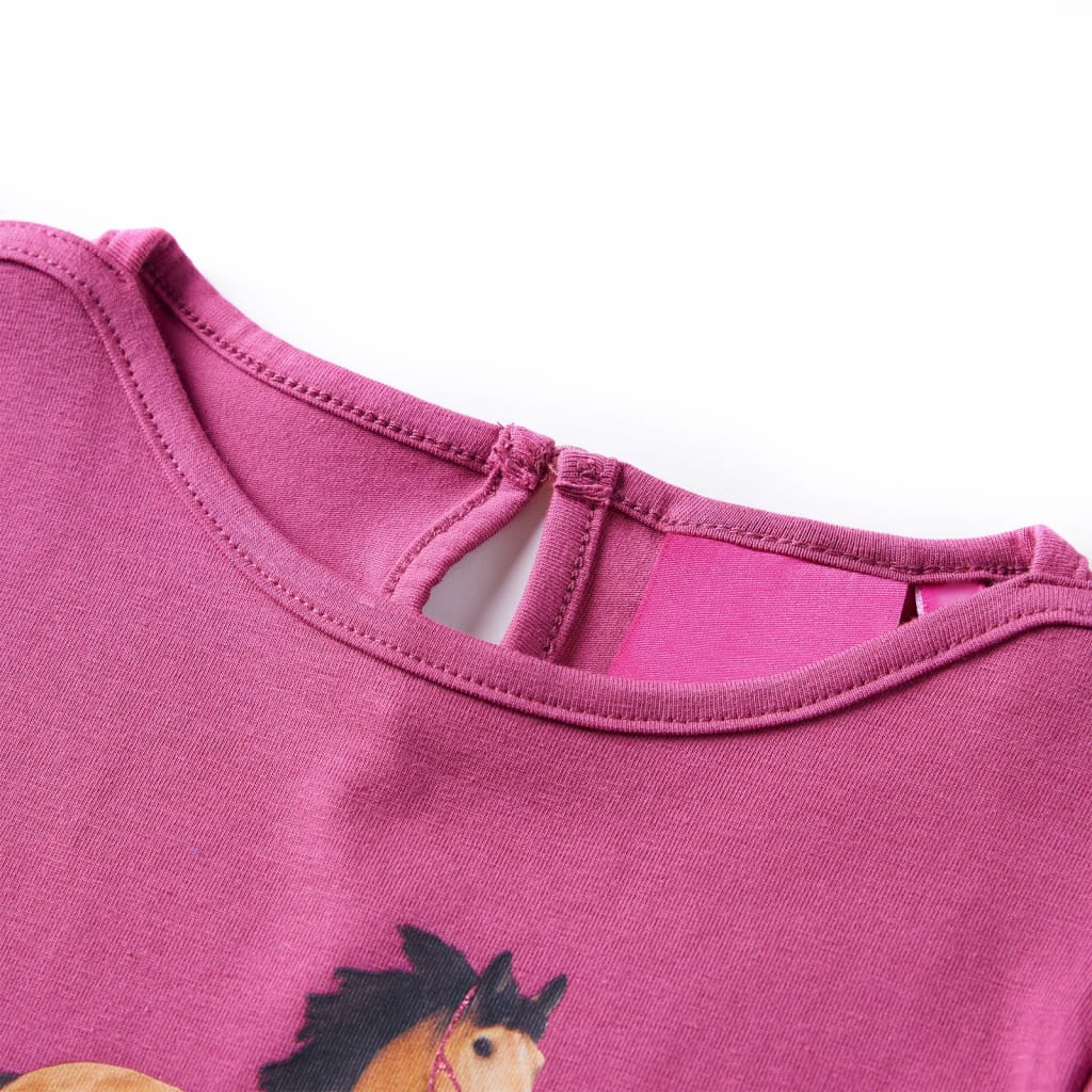 Kids' T-shirt with Long Sleeves 92 Raspberry