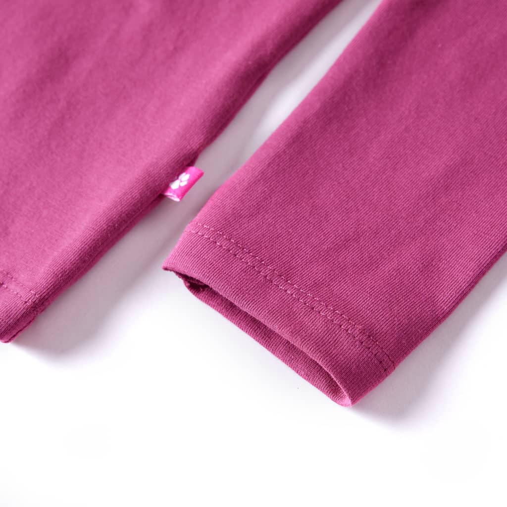 Kids' T-shirt with Long Sleeves 92 Raspberry