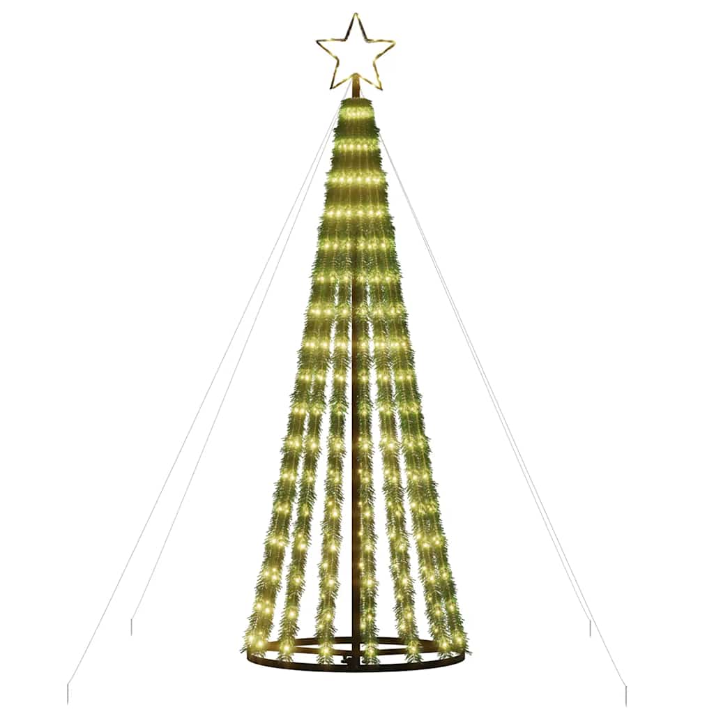vidaXL LED Christmas Tree 275 LEDs Warm White 180 cm 3