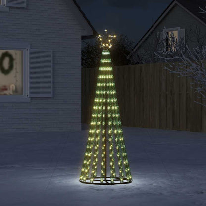 vidaXL LED Christmas Tree 275 LEDs Warm White 180 cm 1