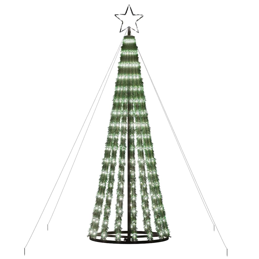 vidaXL LED Christmas Tree 275 LEDs Cold White 180 cm 3
