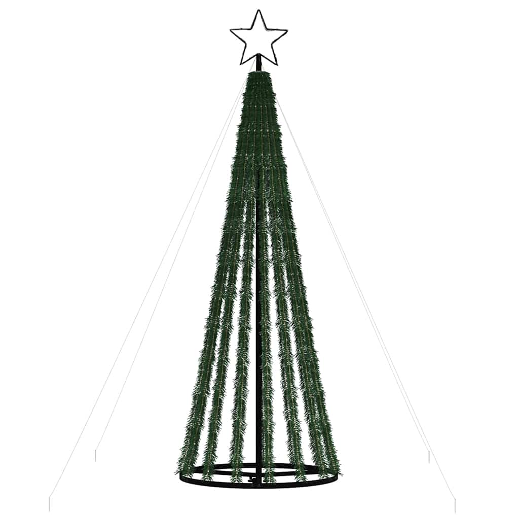 vidaXL LED Christmas Tree 275 LEDs Cold White 180 cm 4