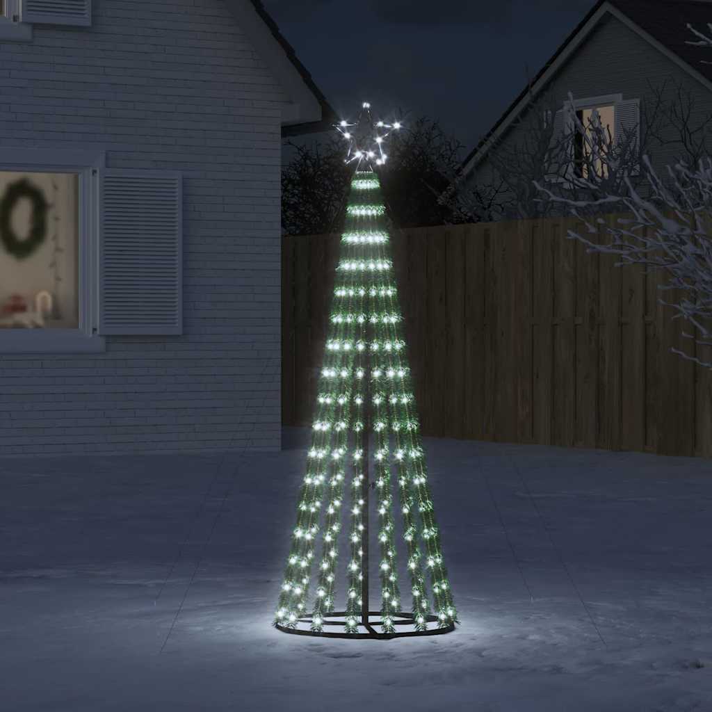 vidaXL LED Christmas Tree 275 LEDs Cold White 180 cm 1
