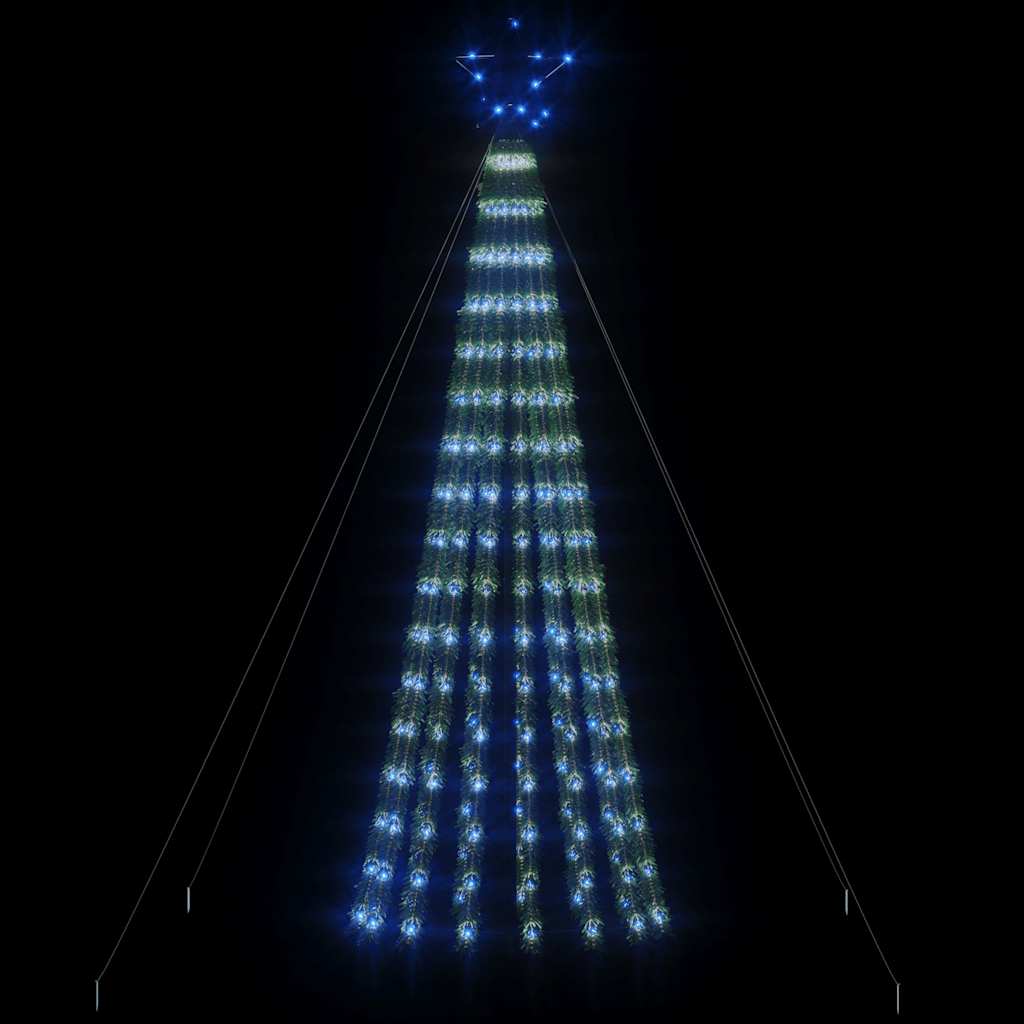 vidaXL LED Christmas Tree 275 LEDs Blue 180 cm 3