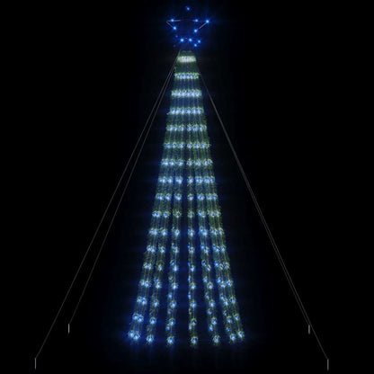 vidaXL LED Christmas Tree 275 LEDs Blue 180 cm 3