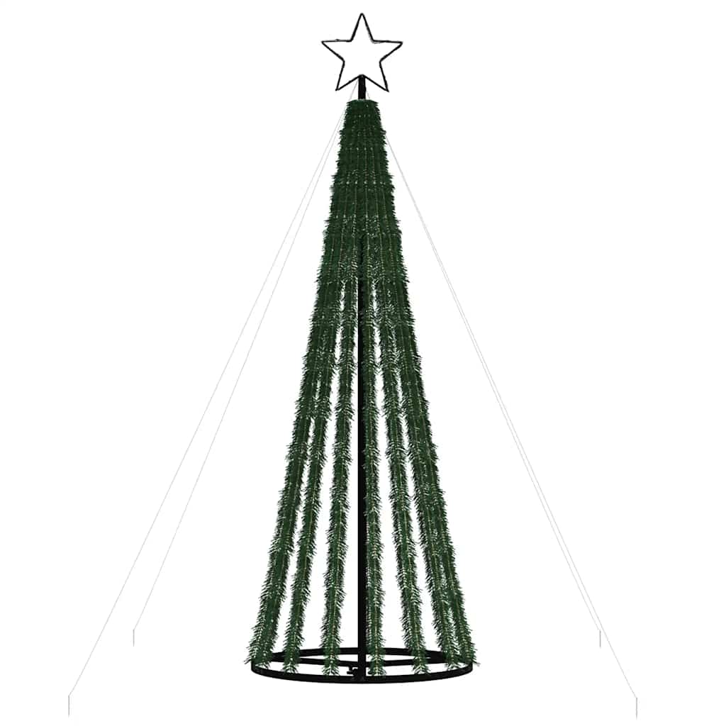 vidaXL LED Christmas Tree 275 LEDs Blue 180 cm 5