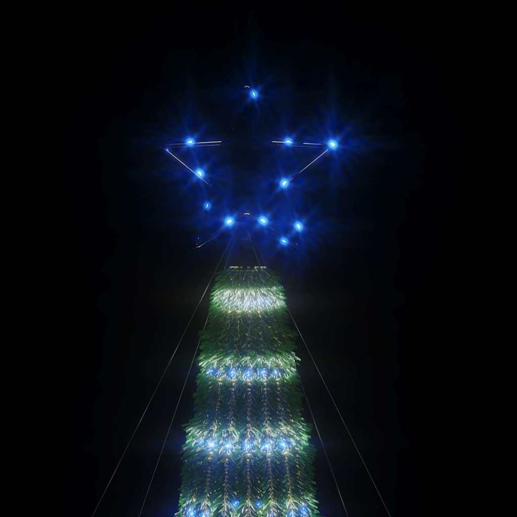vidaXL LED Christmas Tree 275 LEDs Blue 180 cm 6