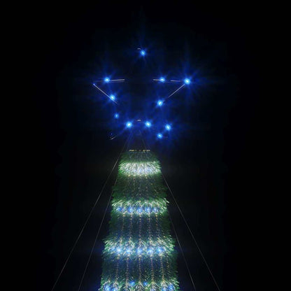 vidaXL LED Christmas Tree 275 LEDs Blue 180 cm 6
