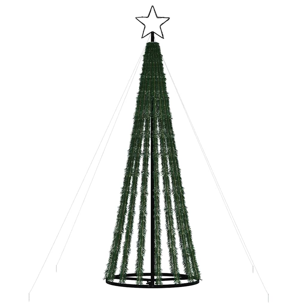 vidaXL LED Christmas Tree 275 LEDs Colourful 180 cm 4
