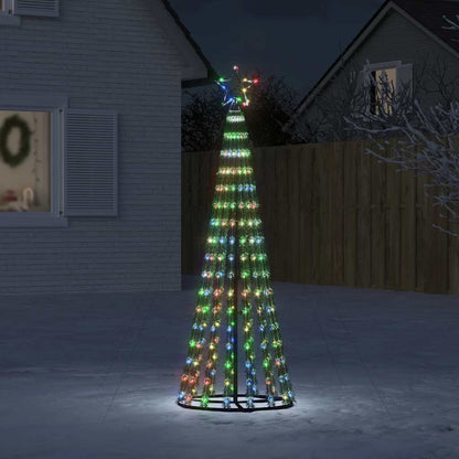 vidaXL LED Christmas Tree 275 LEDs Colourful 180 cm 1