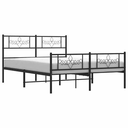 vidaXL Bed Frame | Black | Powder-Coated Steel | Double | Bed Frame 5