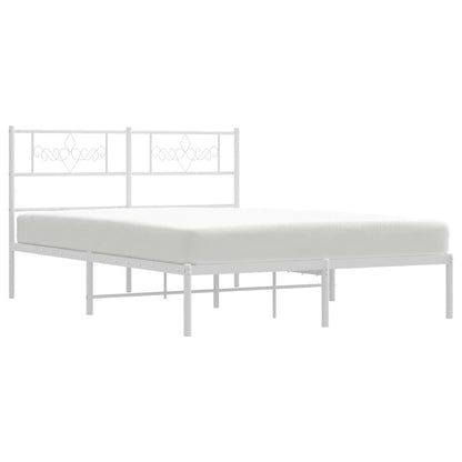 vidaXL Bed Frame | White | Powder-Coated Steel | King | Bed Frame | Rectangular 6