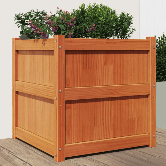 Garden Planters Solid Wood Pine Brown pine 1