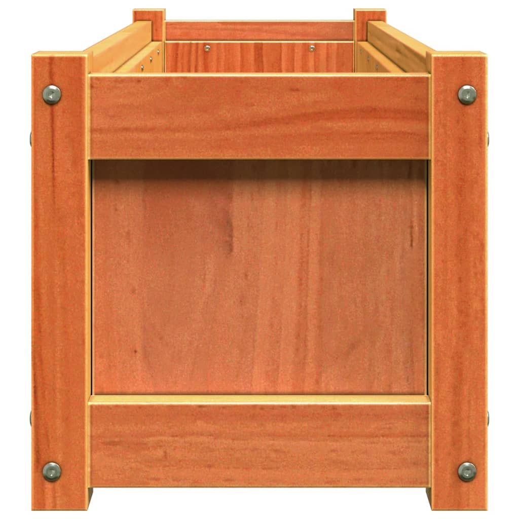 vidaXL Garden Planter Wax Brown 90x31x31 cm Solid Wood Pine 6