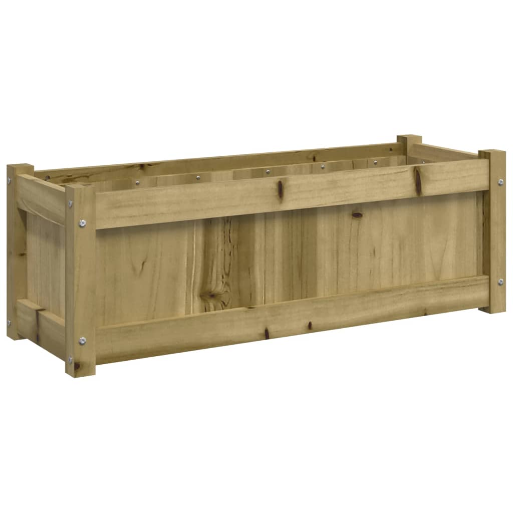 vidaXL Garden Planter 90x31x31 cm Impregnated Wood Pine 2