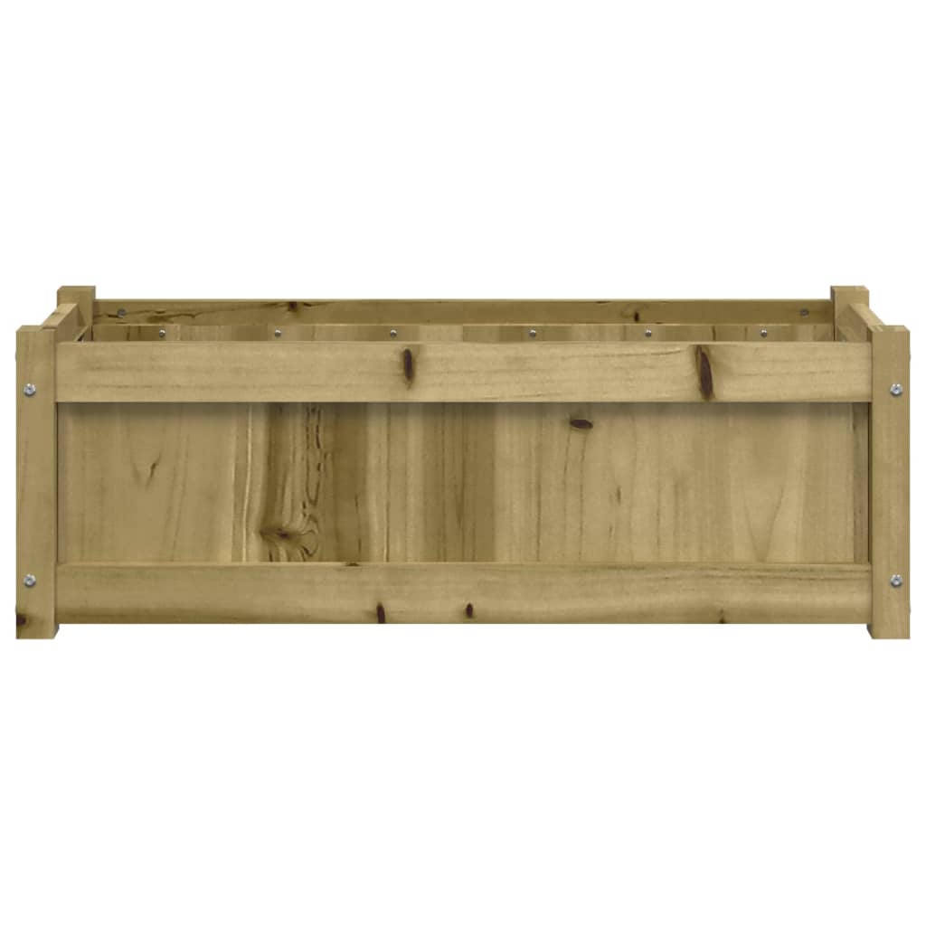 vidaXL Garden Planter 90x31x31 cm Impregnated Wood Pine 5
