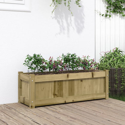 vidaXL Garden Planter 90x31x31 cm Impregnated Wood Pine 1