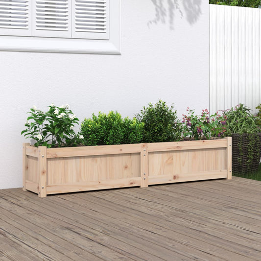 vidaXL Garden Planter 150x31x31 cm Solid Wood Pine 1