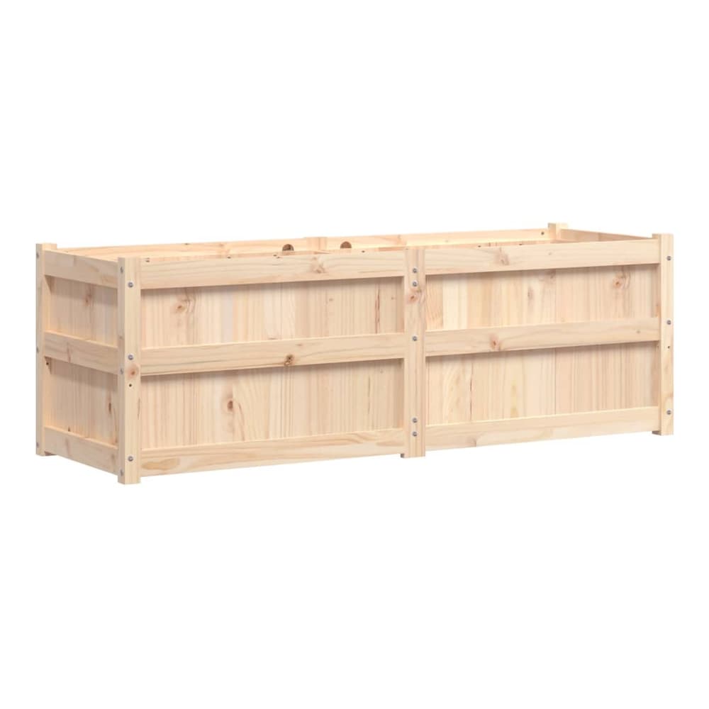 Garden Planter 150x50x50 cm Solid Wood Pine Natural pine