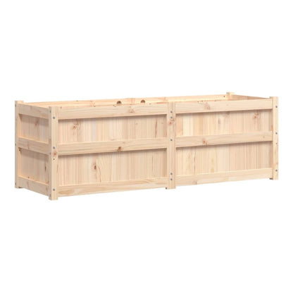 Garden Planter 150x50x50 cm Solid Wood Pine Natural pine