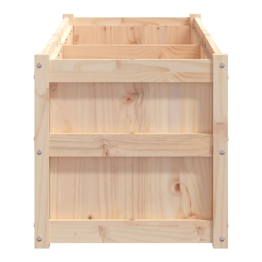 Garden Planter 150x50x50 cm Solid Wood Pine Natural pine